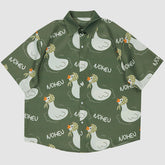 Camisas estampadas con estampado de pato